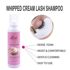 Whipped Lash Cream Shampoo Unscented Foam Cleanser（100ml）