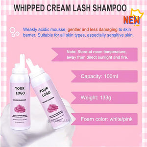 Whipped Lash Cream Shampoo Unscented Foam Cleanser（100ml）