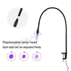 UV LED Clamp Light With Adjustable Light Spot Size For Eyelash Extension