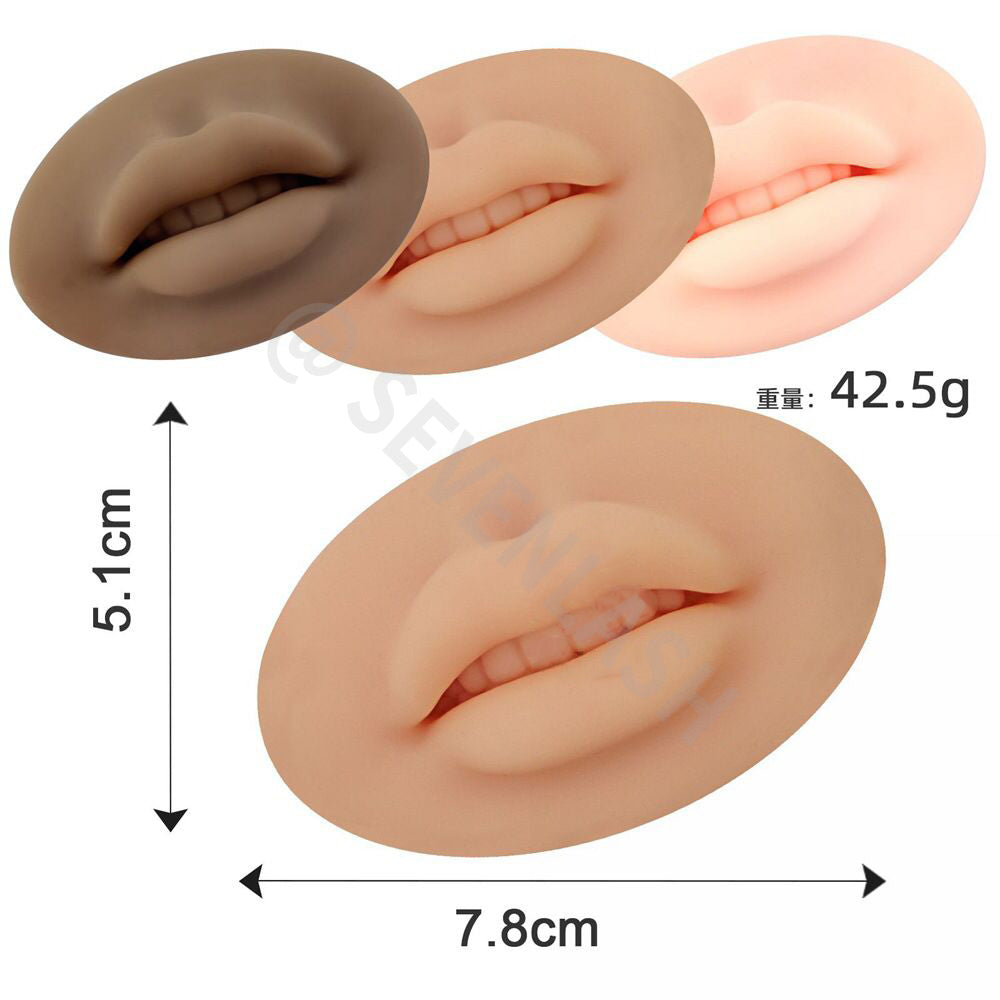 3D Lips Practice Silicone Skin Permanent Makeup Fake Skin Lips