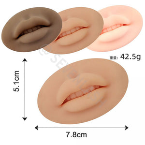 3D Lips Practice Silicone Skin Permanent Makeup Fake Skin Lips