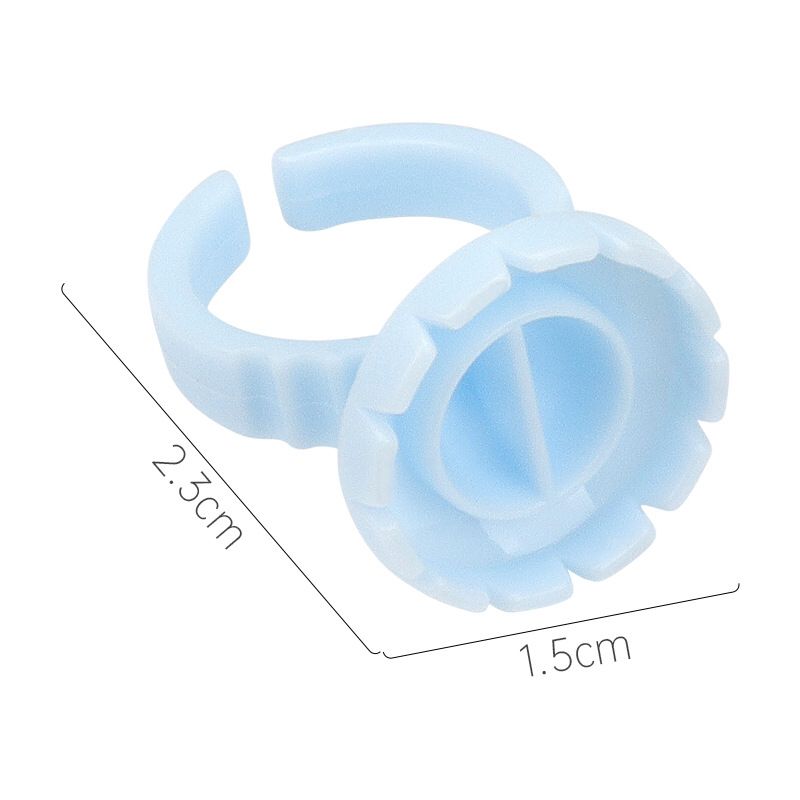 Double Heart-Shaped Lash Fan Blossom Glue Cup (100pcs/pack)