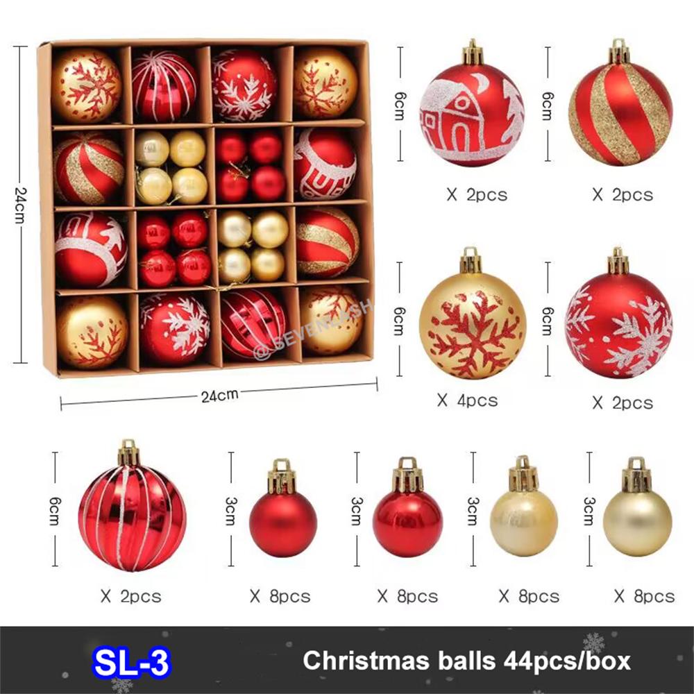 Christmas Painted Balls Gift Box Decoration For Christmas Tree