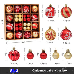 Christmas Painted Balls Gift Box Decoration For Christmas Tree