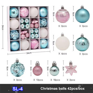 Christmas Painted Balls Gift Box Decoration For Christmas Tree