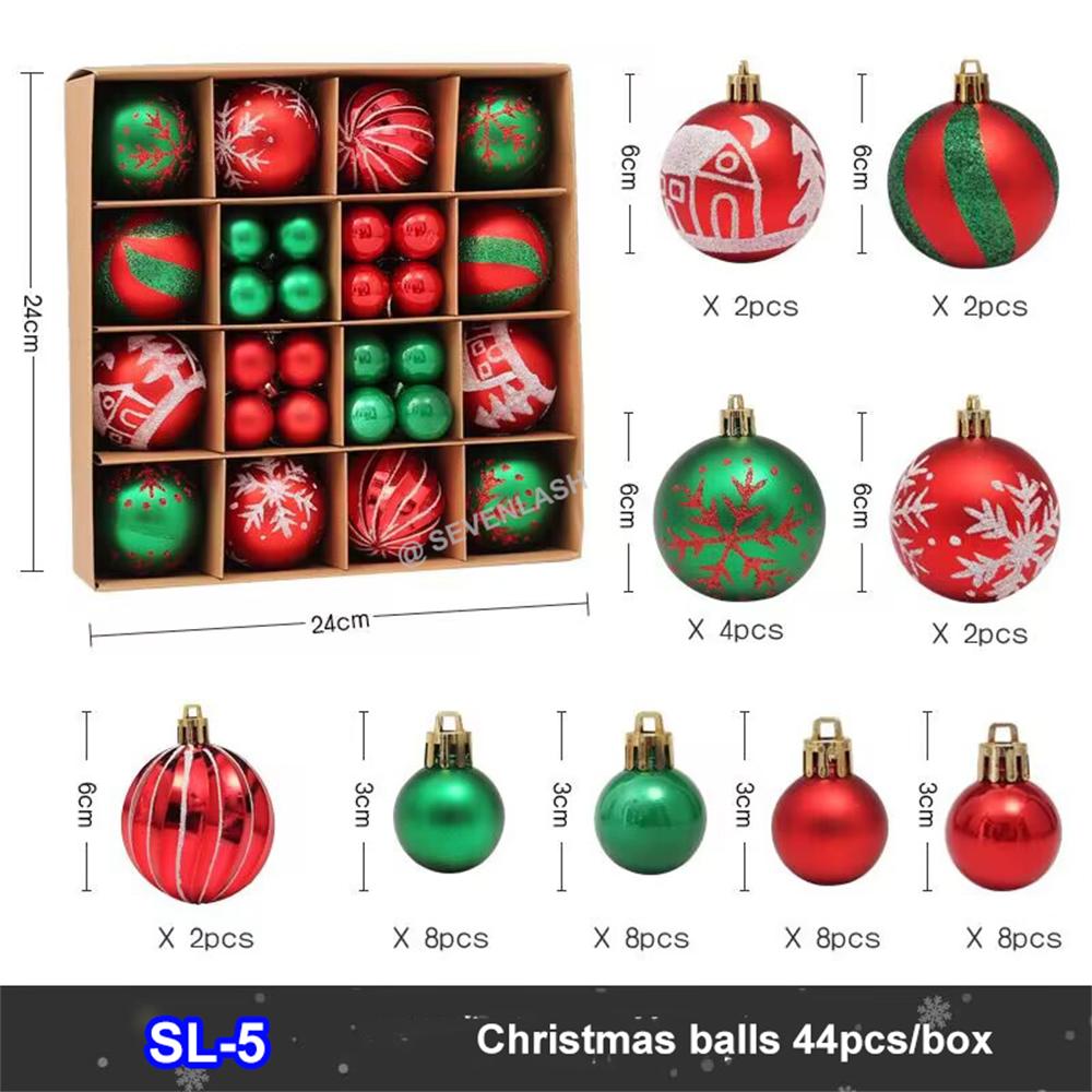 Christmas Painted Balls Gift Box Decoration For Christmas Tree