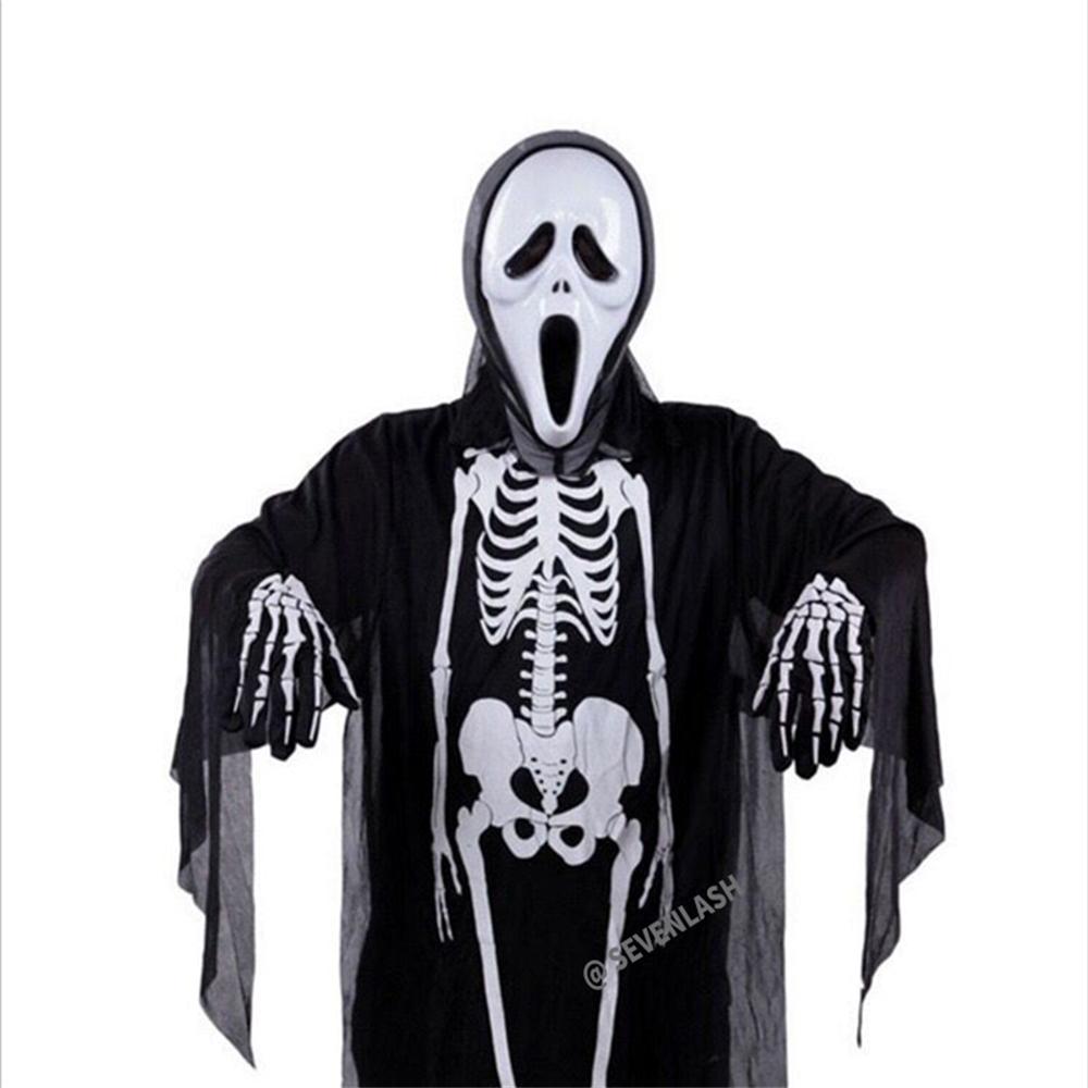 Halloween Skull Skeleton Ghost Clothes Set/Children Adult Horror Costumes