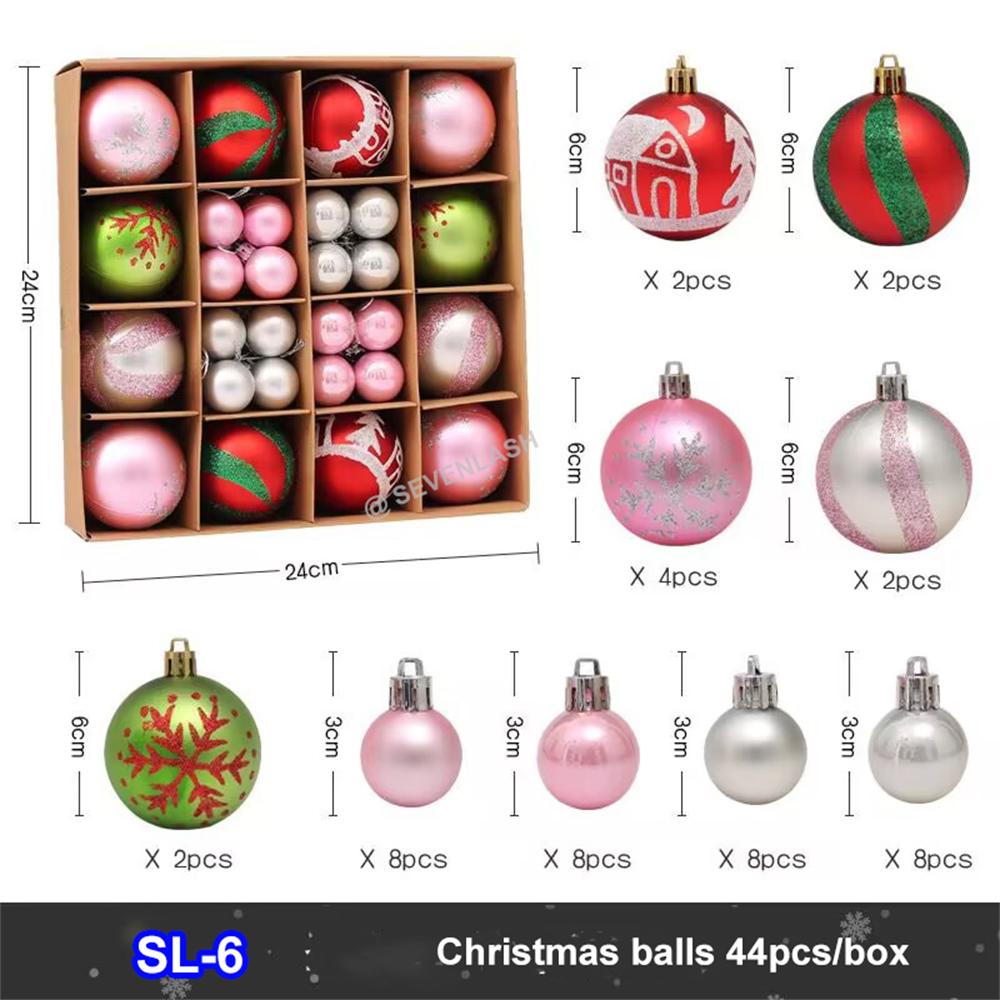 Christmas Painted Balls Gift Box Decoration For Christmas Tree