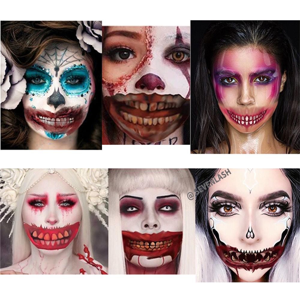Halloween Mouth Tattoo Stickers Party Horror Horror Lip DIY Decoration