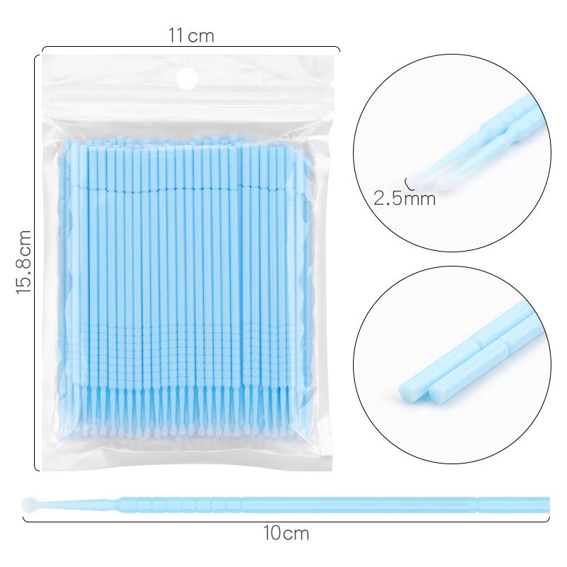 100pcs Disposable Micro Swabs Brush