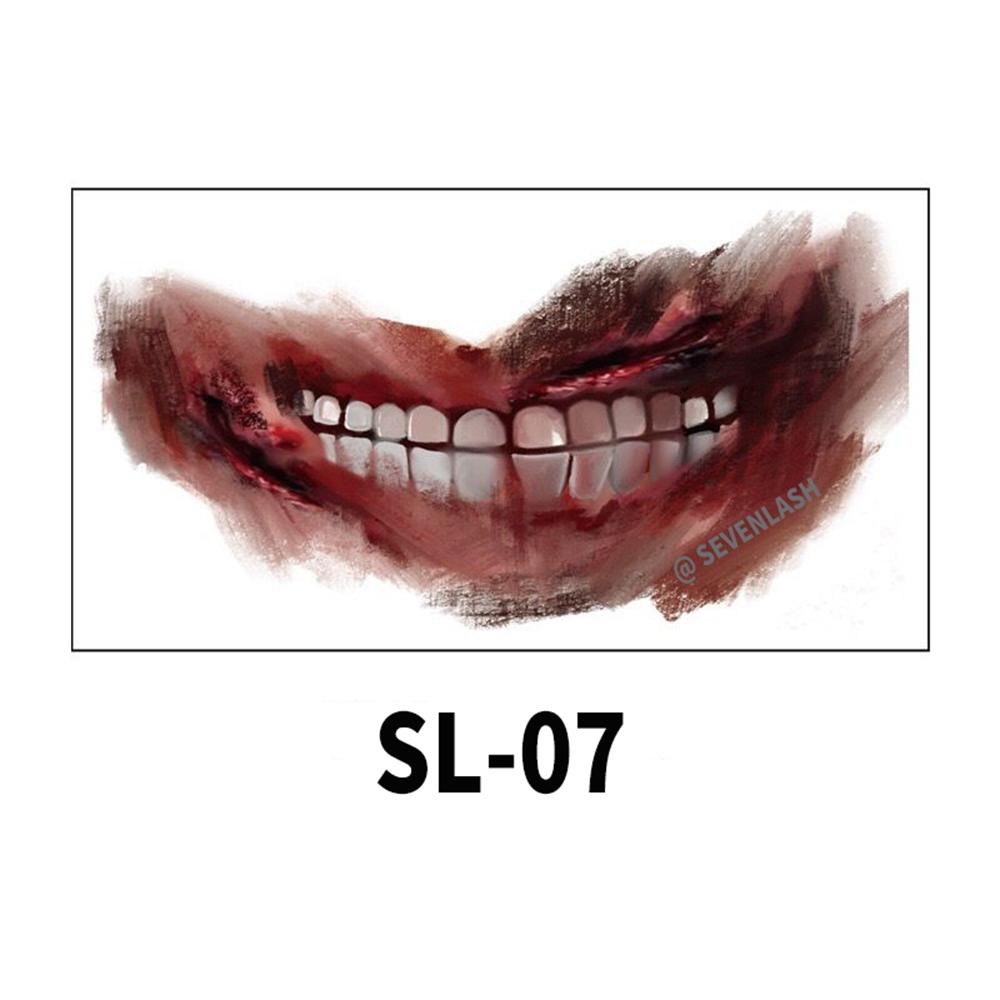 Halloween Mouth Tattoo Stickers Party Horror Horror Lip DIY Decoration