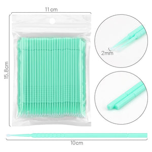 100pcs Disposable Micro Swabs Brush