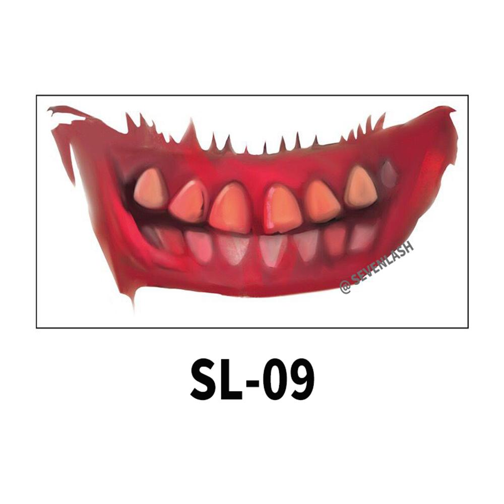 Halloween Mouth Tattoo Stickers Party Horror Horror Lip DIY Decoration
