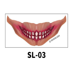 Halloween Mouth Tattoo Stickers Party Horror Horror Lip DIY Decoration