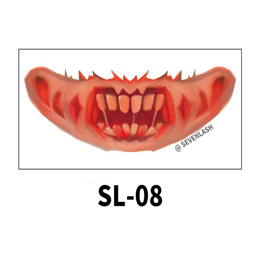 Halloween Mouth Tattoo Stickers Party Horror Horror Lip DIY Decoration