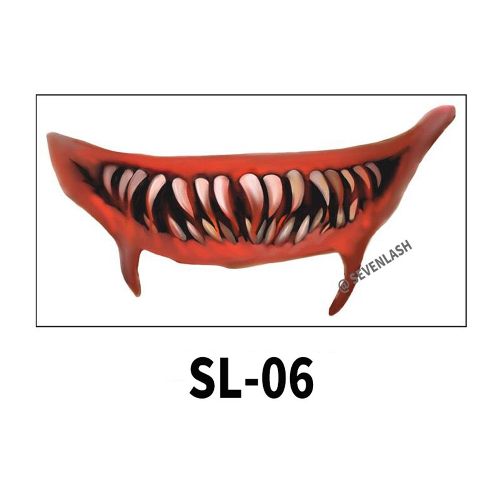 Halloween Mouth Tattoo Stickers Party Horror Horror Lip DIY Decoration