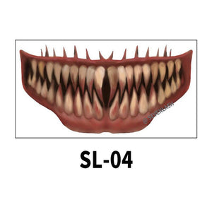 Halloween Mouth Tattoo Stickers Party Horror Horror Lip DIY Decoration