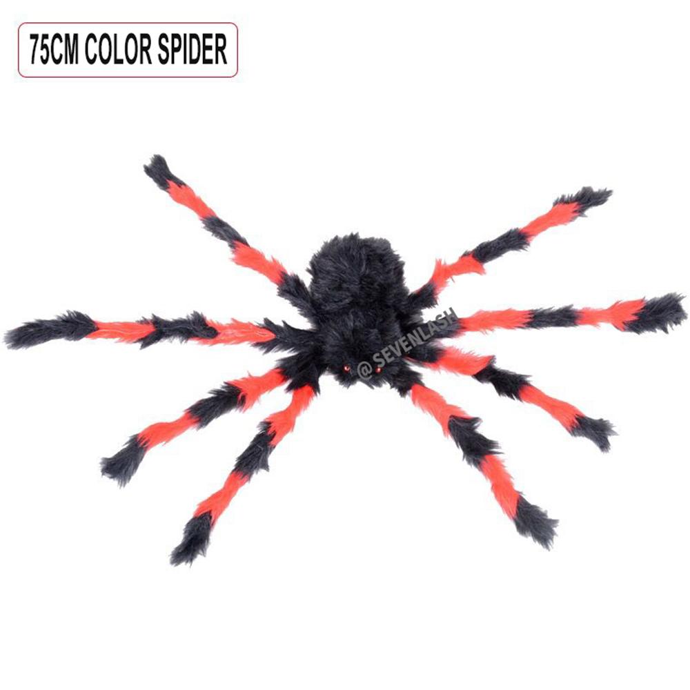 Halloween Decoration Simulation Spider Party Scene Arrangement/Props Plush Spider Web