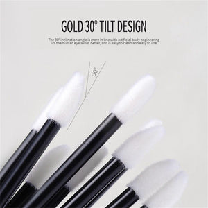 Colorful Lint Free Lip Eyelash Brush 50 pieces/pack