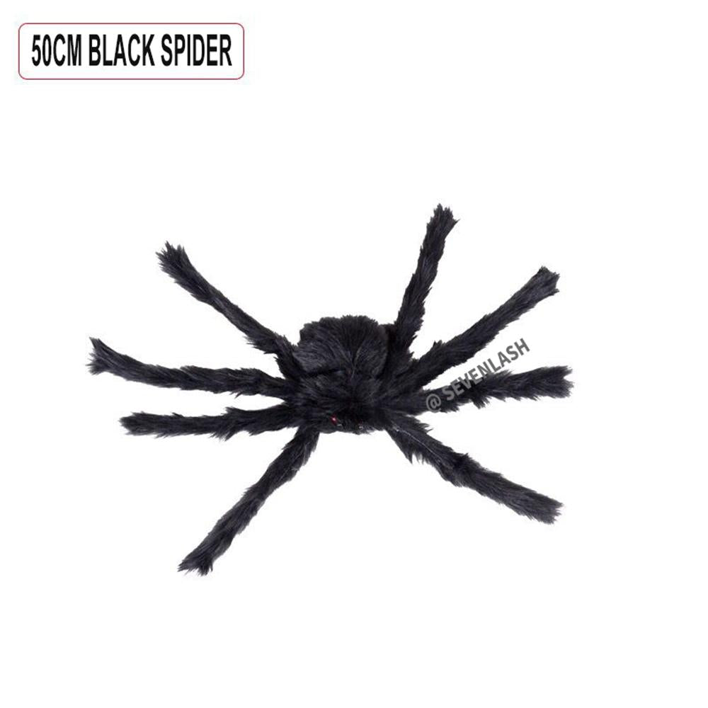 Halloween Decoration Simulation Spider Party Scene Arrangement/Props Plush Spider Web