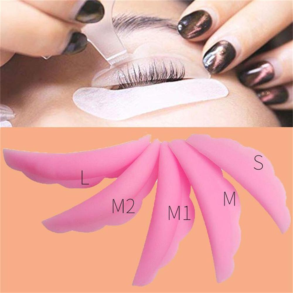 Eyelash Lift Lifting Curlers Curl Silicone Eye Lash Extension Shields Pads 5 Pairs