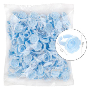 Flower-Shaped Glue Ring for Lash Extensions (100pieces/pack)