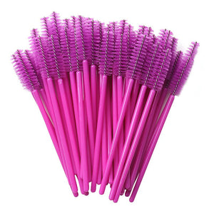 Colorful Eyelash Wands Brush 50 Pieces