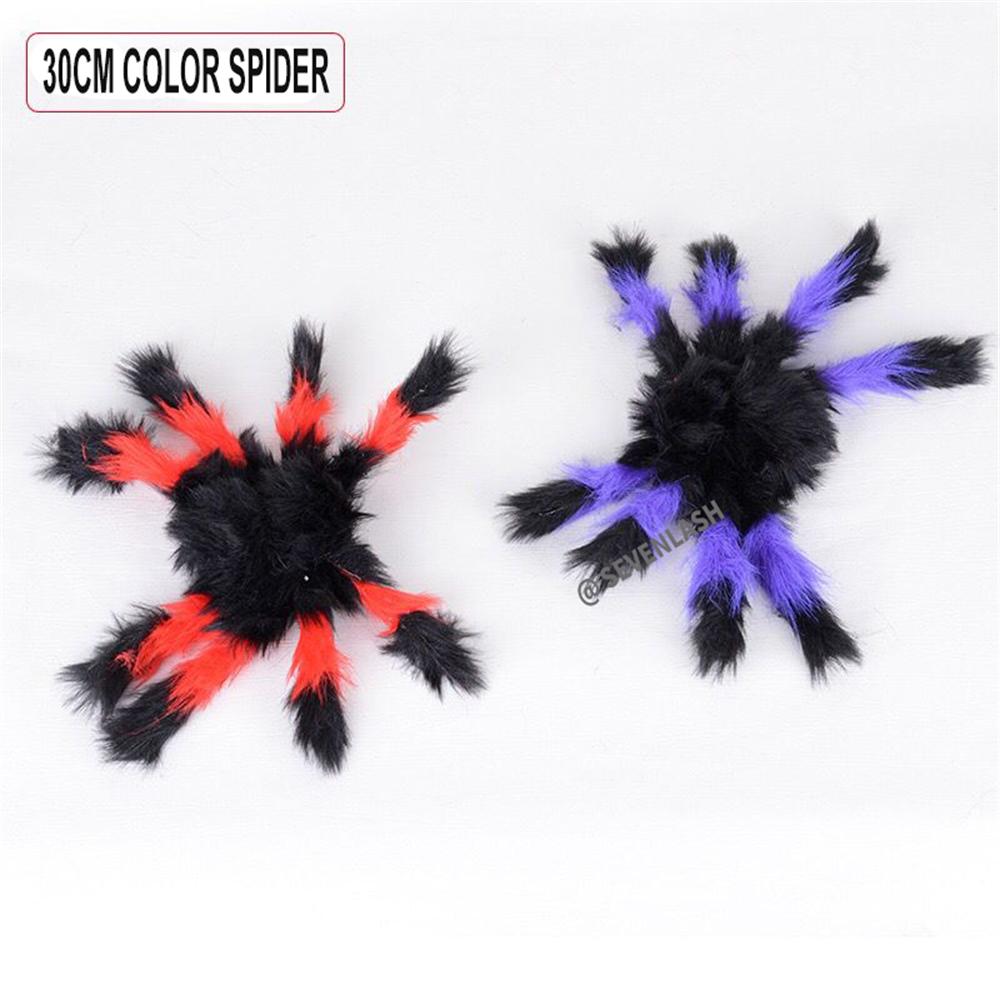 Halloween Decoration Simulation Spider Party Scene Arrangement/Props Plush Spider Web