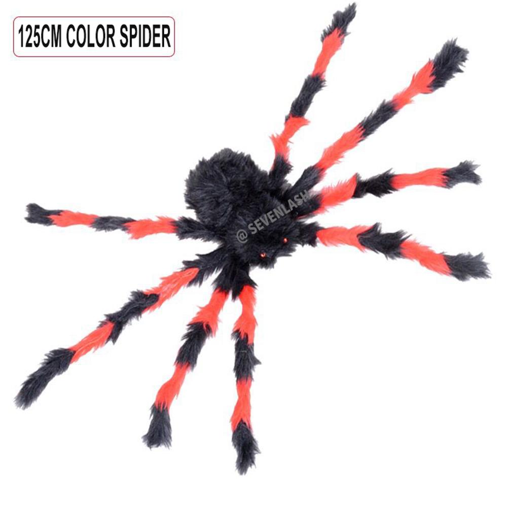 Halloween Decoration Simulation Spider Party Scene Arrangement/Props Plush Spider Web