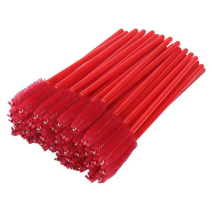 Colorful Eyelash Wands Brush 50 Pieces