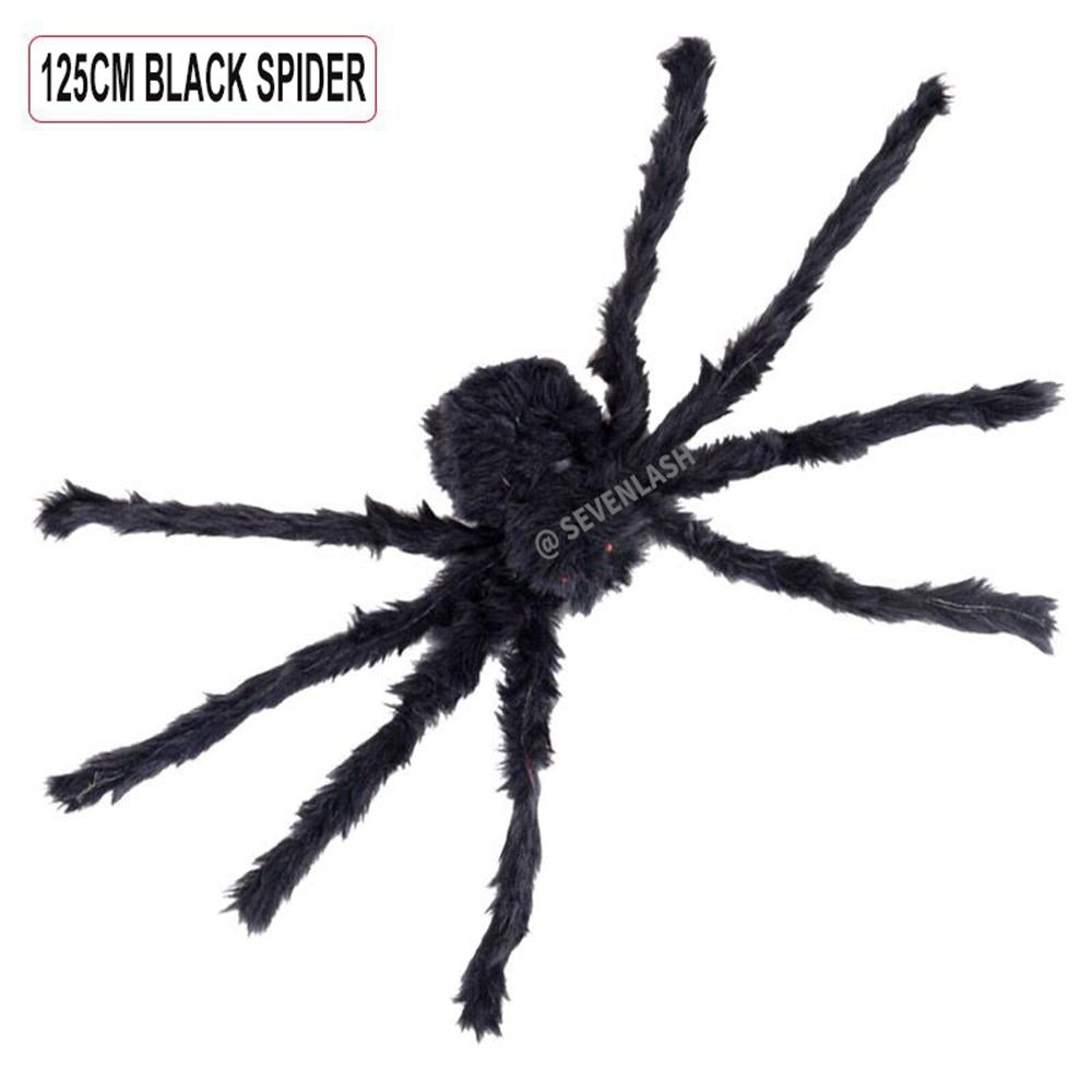 Halloween Decoration Simulation Spider Party Scene Arrangement/Props Plush Spider Web