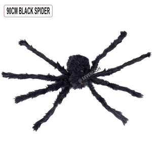 Halloween Decoration Simulation Spider Party Scene Arrangement/Props Plush Spider Web