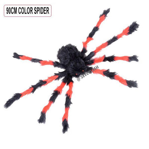 Halloween Decoration Simulation Spider Party Scene Arrangement/Props Plush Spider Web