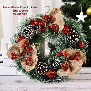 Christmas Decorations Wreath/Window Arrangement Door Hanging Rattan
