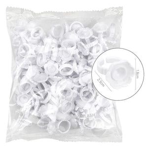 Flower-Shaped Glue Ring for Lash Extensions (100pieces/pack)