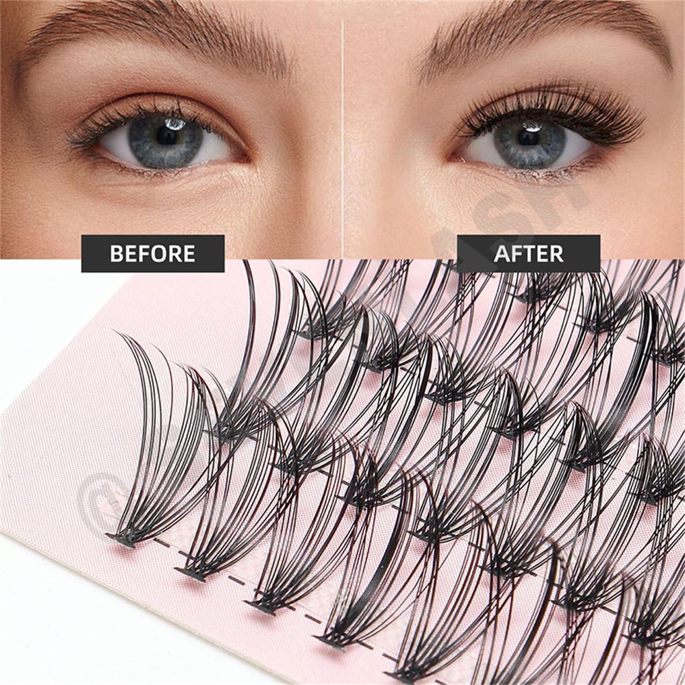 30D 40D Individual Cluster DIY Lashes 100 PCS 8-16 single Length Style 0.07