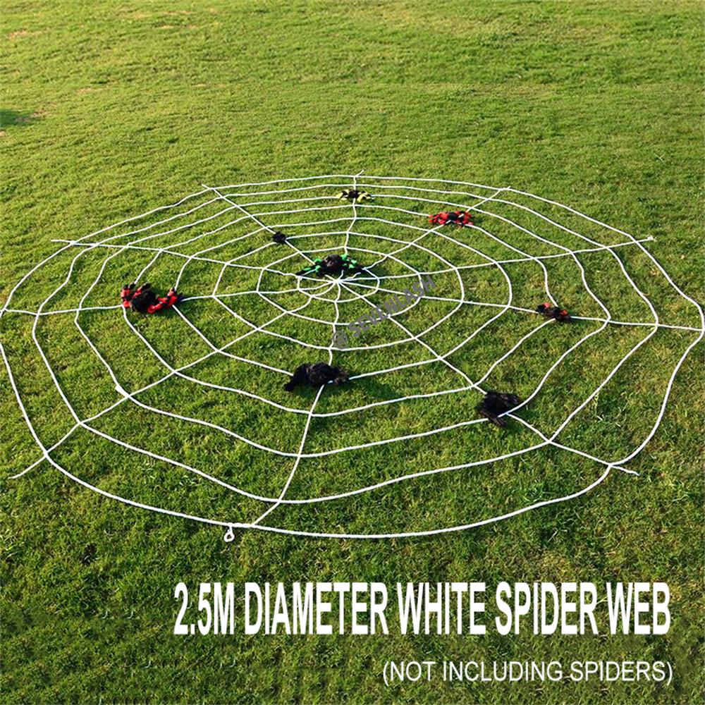 Halloween Decoration Simulation Spider Party Scene Arrangement/Props Plush Spider Web