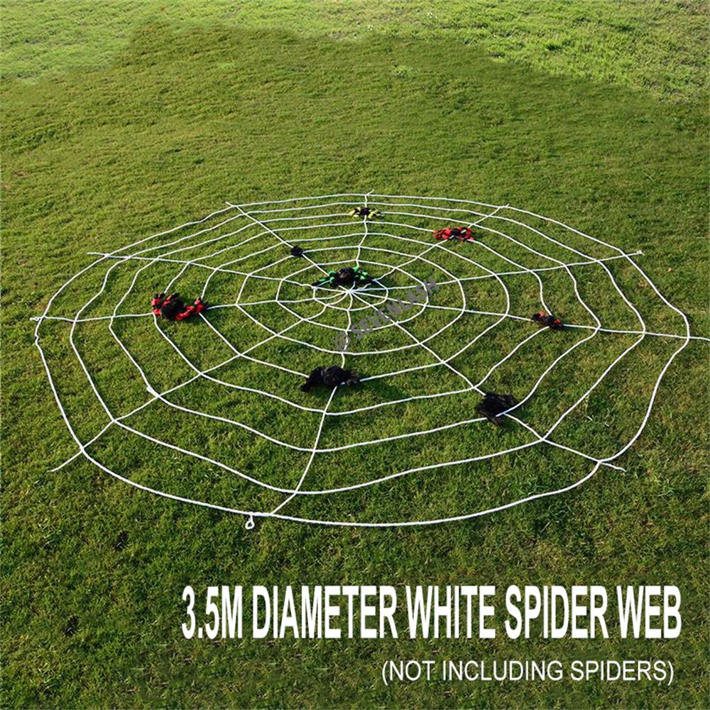 Halloween Decoration Simulation Spider Party Scene Arrangement/Props Plush Spider Web