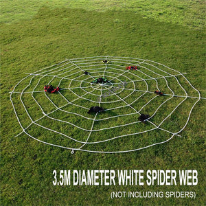 Halloween Decoration Simulation Spider Party Scene Arrangement/Props Plush Spider Web
