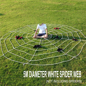 Halloween Decoration Simulation Spider Party Scene Arrangement/Props Plush Spider Web
