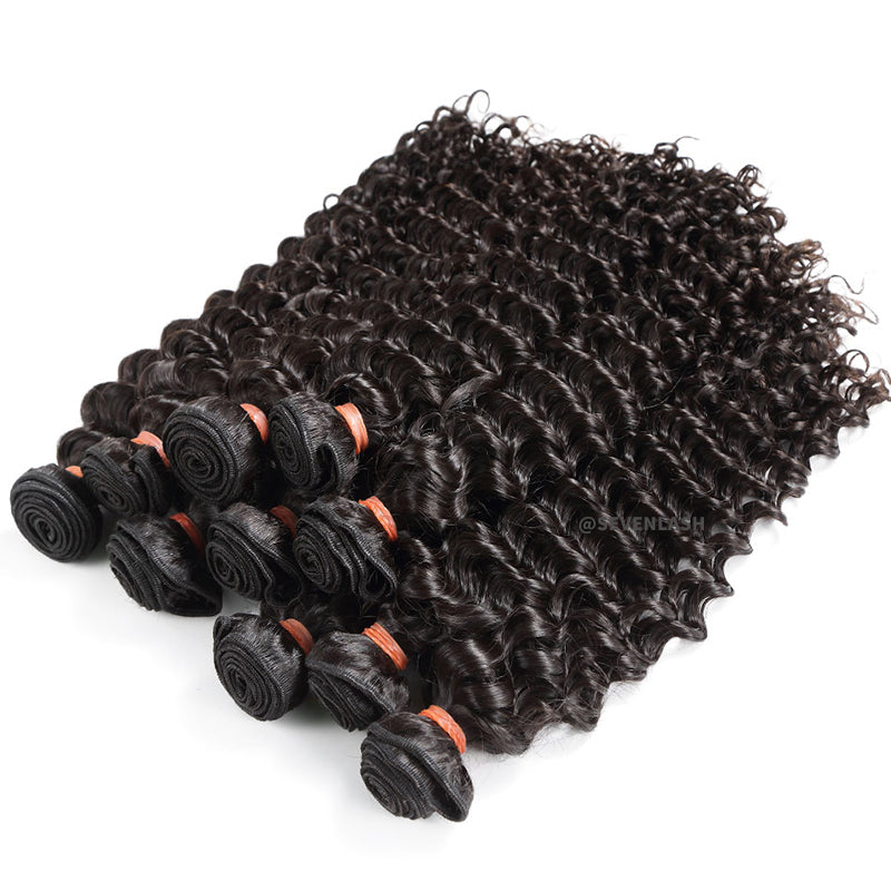 Spanish Wavy 3/4 Bundles 7A Remy Brazilian Hair Extension 100% Human Water Curly Bundles Extensions