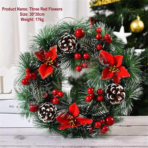 Christmas Decorations Wreath/Window Arrangement Door Hanging Rattan