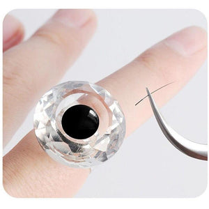 Colorful Crystal Glue Ring For Lash Extension