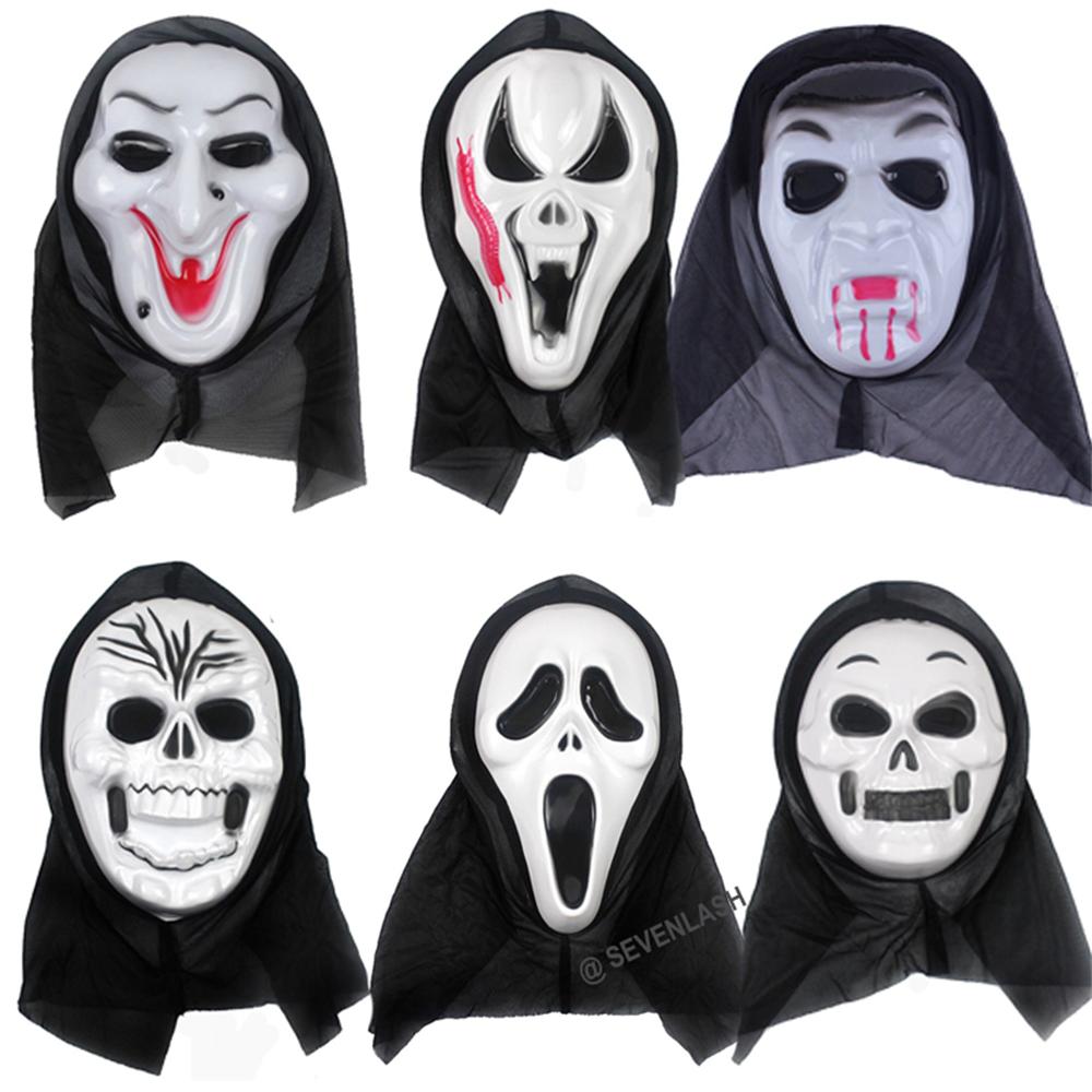 Halloween Retro Mask Ghost Festival Masquerade Party Horror Scary Skull