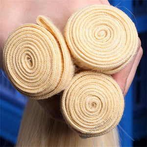 613 Blonde Brazilian Virgin Hair Body Wave 3 Bundles