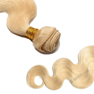 613 Blonde Brazilian Virgin Hair Body Wave 3 Bundles