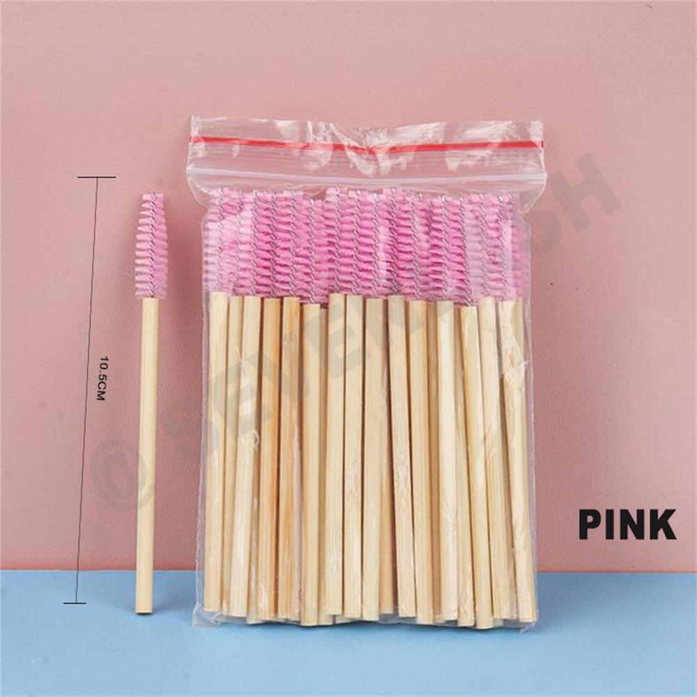 Bamboo Eyelash Brush (50Pcs/Pack)