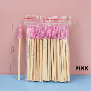 Bamboo Eyelash Brush (50Pcs/Pack)