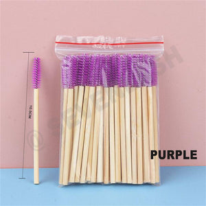 Bamboo Eyelash Brush (50Pcs/Pack)