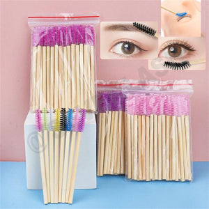 Bamboo Eyelash Brush (50Pcs/Pack)